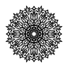 Hand drawn mandala. decoration in ethnic oriental  doodle ornament.