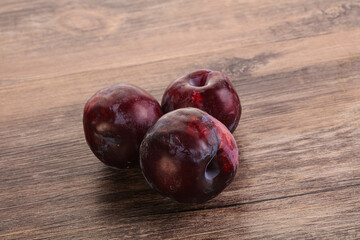 Ripe and sweet purple plum