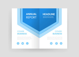 브로슈어 및 북커버 디자인 템플릿 