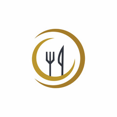 fork and spoon restaurant logo vector template Part 2