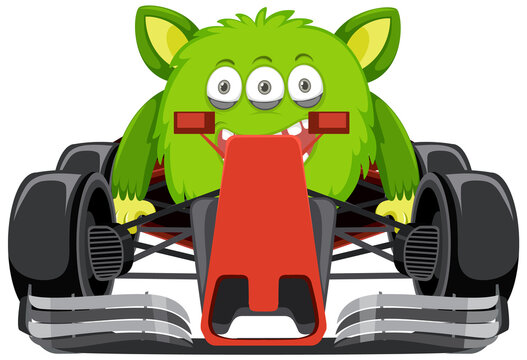 Monster formula racing car