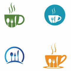 fork and spoon restaurant logo vector template Part 2