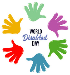 Poster design for world disabled day