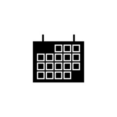 Graphic flat calendar icon for your design and website