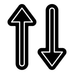 up down glyph icon