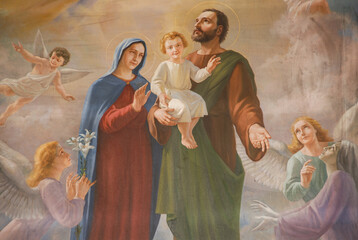 Italy - June 2000: Holy Family