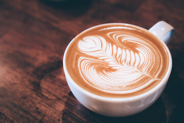 cup of coffee on the table