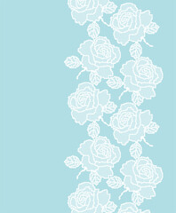 バラ　レース柄_Rose pattern lace