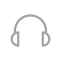 Headphone icon in line style