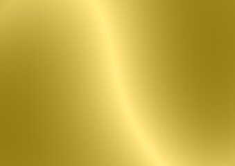 Blurred shiny golden metal sheet texture background. Metallic gold pattern, art abstract gradient...