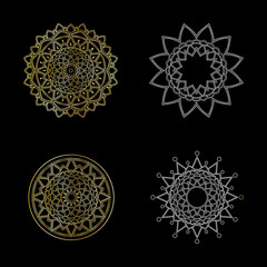 mandala vector template image