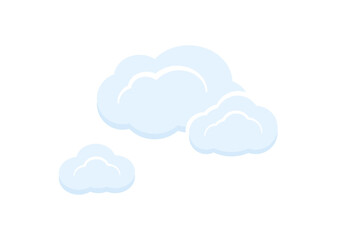 cartoon cloud vector isolate on white background ep195