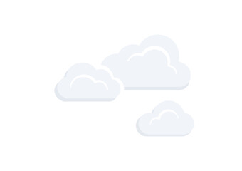cartoon cloud vector isolate on white background ep194