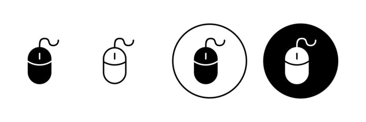 Mouse icons set. click sign and symbol. pointer icon vector.