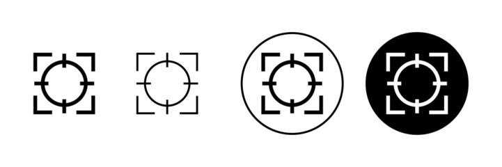 Target icons set. goal icon vector. target marketing sign and symbol