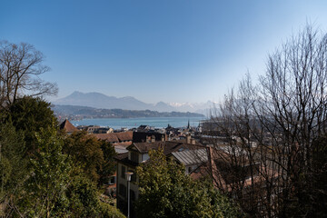 Fototapeta na wymiar Lake of Lucerne in Switzerland
