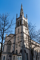 Fototapeta na wymiar Catholic church in Lucerne in Switzerland