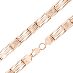 Fragment macro jewelry Chain pendant Chain Macro Fragments Element isolated on white