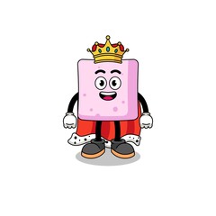 Mascot Illustration of marshmallow king