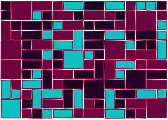 Offset Quads generative art background art illustration