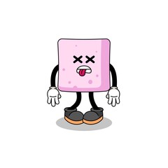 marshmallow mascot illustration is dead