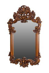 Mirror in a wooden brown frame