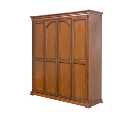 Brown wardrobe classic wooden furniture