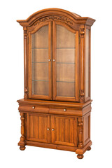 Brown wardrobe classic wooden furniture