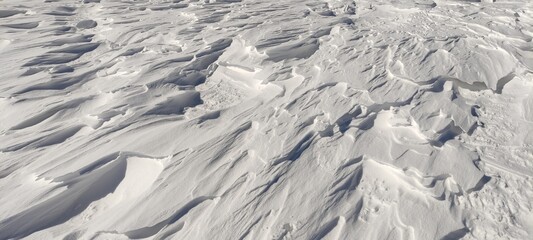 Obraz premium Snow pattern made by the wind