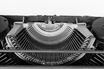 An old classic typewriter. Copy space. For text purpose. - Powered by Adobe
