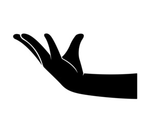 Obraz premium hand holding symbol vector illustration