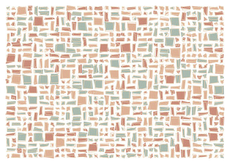 Fototapeta premium Offset Quads generative art background art illustration