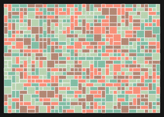 Fototapeta premium Offset Quads generative art background art illustration