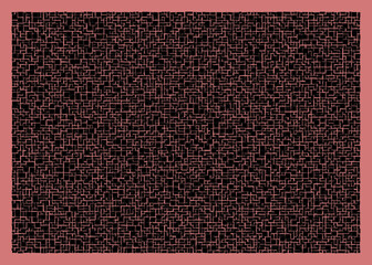 Fototapeta premium Offset Quads generative art background art illustration