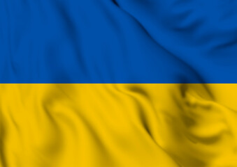 Close up ukranian flag