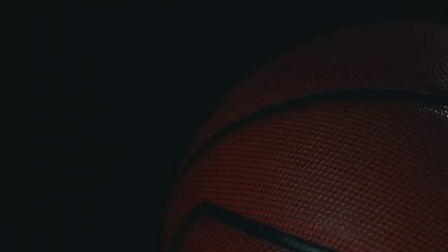 footage of basketball dark background 