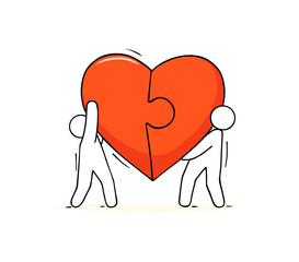 Cartoon icon - concept of love.