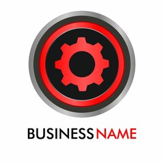 This is setting button icon vector logo.