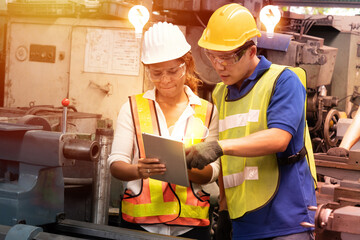 engineer.engineer working in industrial factory