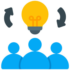 brainstorm flat icon