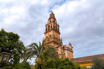 Exterior view and decorative detail from the magnificent Mosque of Cordoba