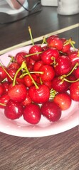cherries in a bowl