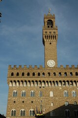 Obraz premium Palazzo Vecchio, municipality of Florence with the Arnolfo Tower in the foreground. 