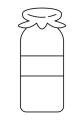 牛乳瓶のベクターアイコン