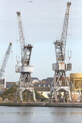 Grues portuaires port de St Malo
