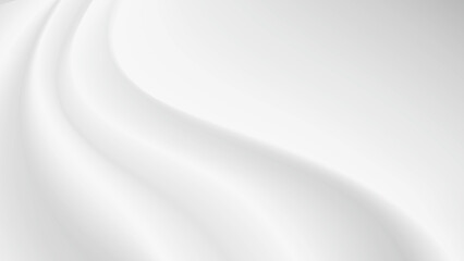 白い布のドレープ、波のような生地のしわ、背景画像