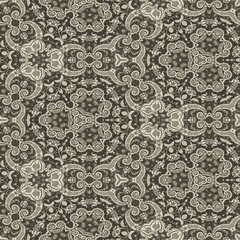 Vintage Decorative ornamental background. Seamless retro Floral pattern.