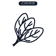 spinach icon symbol template for graphic and web design collection logo vector illustration