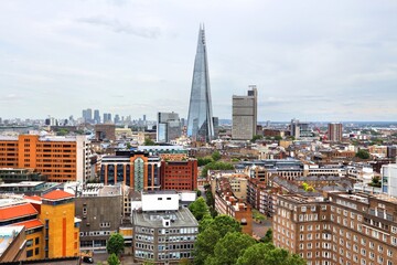 Southwark skyline in London UK