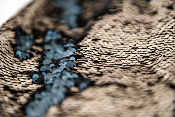 Sequins jacket on a bed